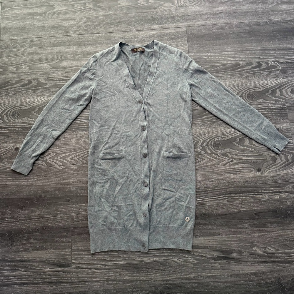 Loro Piana Gray Cashmere Women's Cardigan